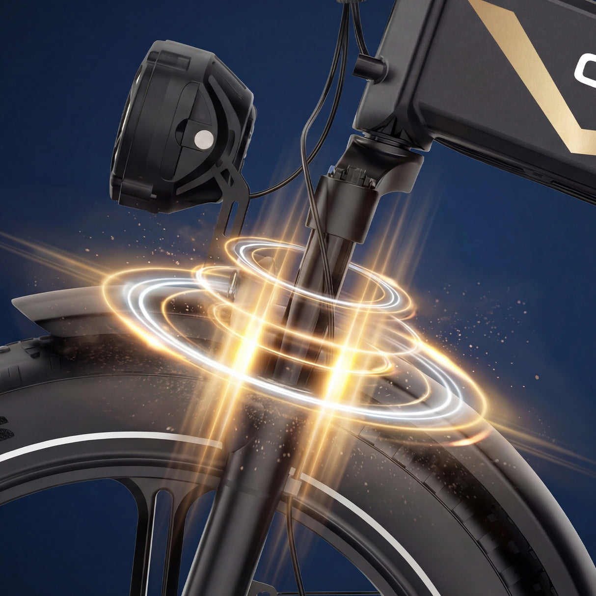 OVIVO HYPER GO Elektrofahrrad, 20x4,0" Fatbike-Reifen, 120 km Reichweite, Doppelfederung