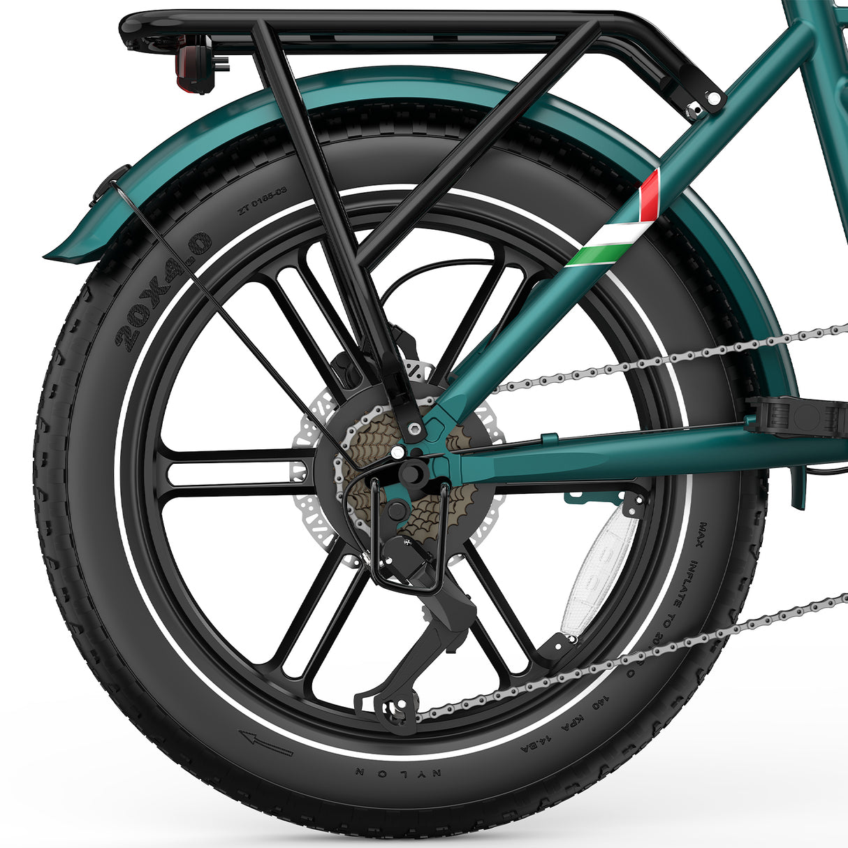 OVIVO HYPER GO Elektrofahrrad, 20x4,0" Fatbike-Reifen, 120 km Reichweite, Doppelfederung