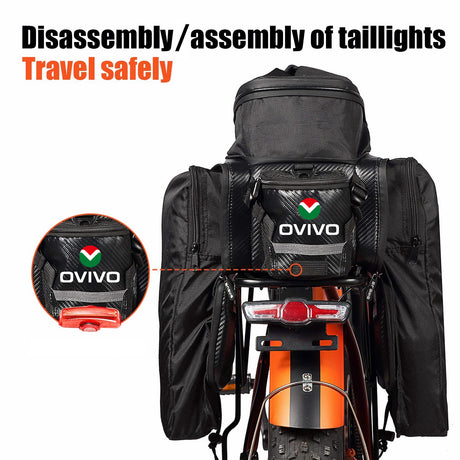Bike Rack Bag Pannier Backpack 17-35 Liters OVIVO