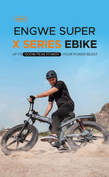 ENGWE X20 Electric Bike 750W 150KM Range Dual Battery Suspension 20*4.0"