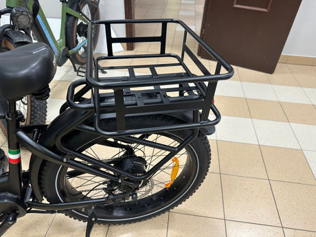 Rear rack basket suitable for all e-bikes with a rear rack