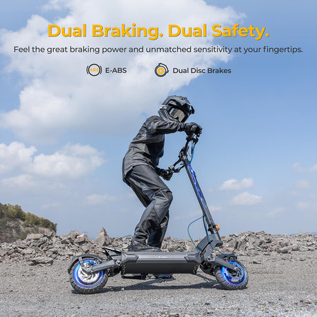 Ausom L2 Max Dual Motor Electric Scooter 1000W*2 90KM Range 65Km/h Max Speed 48V 20.8Ah Battery