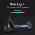 Electric scooter JOYOR A3 black lights side