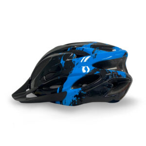 Bike Helmet Black Blue With Accessories